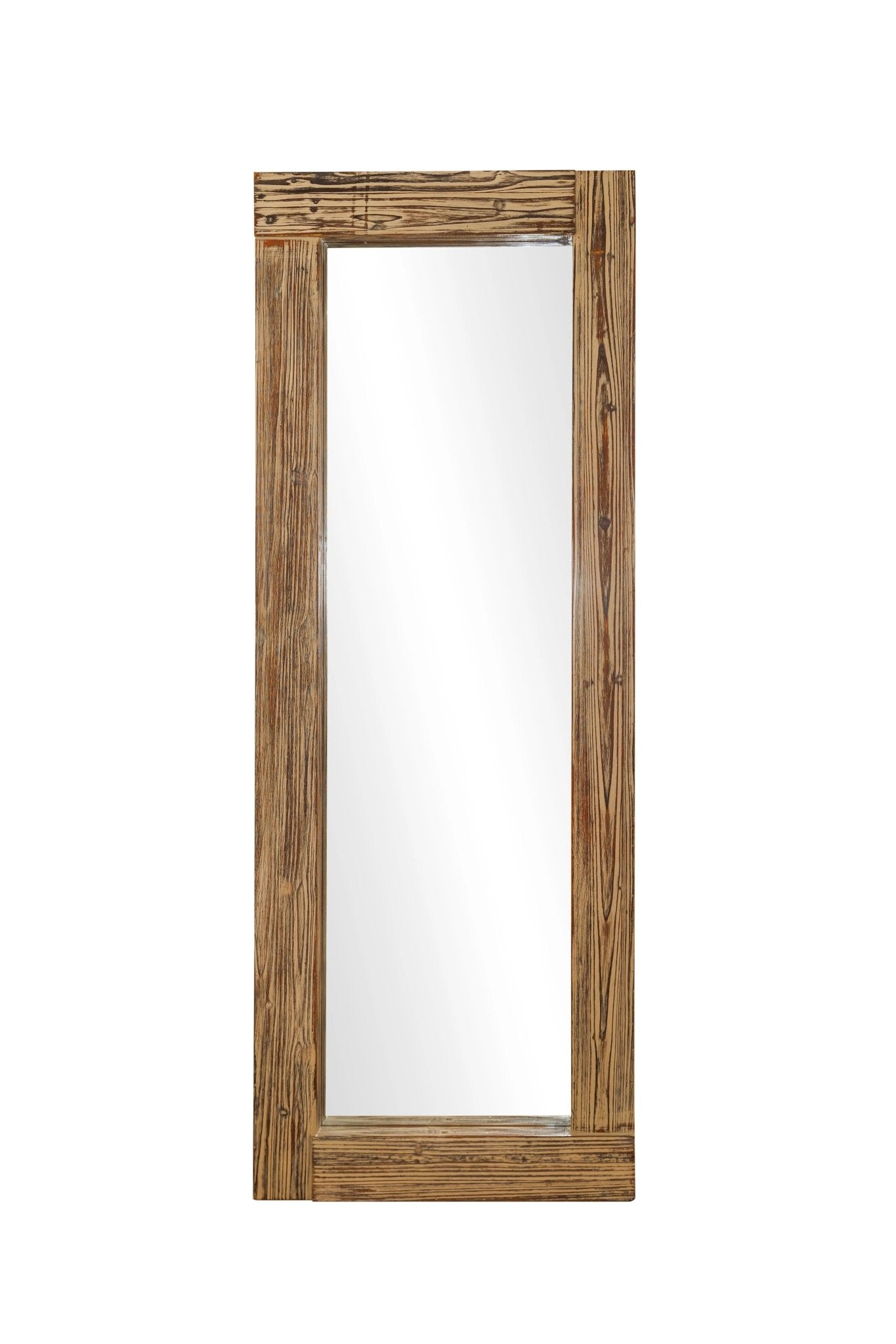 Full - Length Floor Mirror Weathered Wood Finish - Mirror Shop