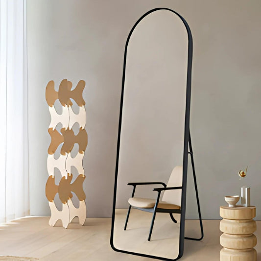 Arched Black Dressing Mirror - Mirror Shop