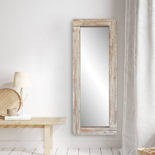 Full - Length Floor Mirror Weathered Wood Finish - Mirror Shop