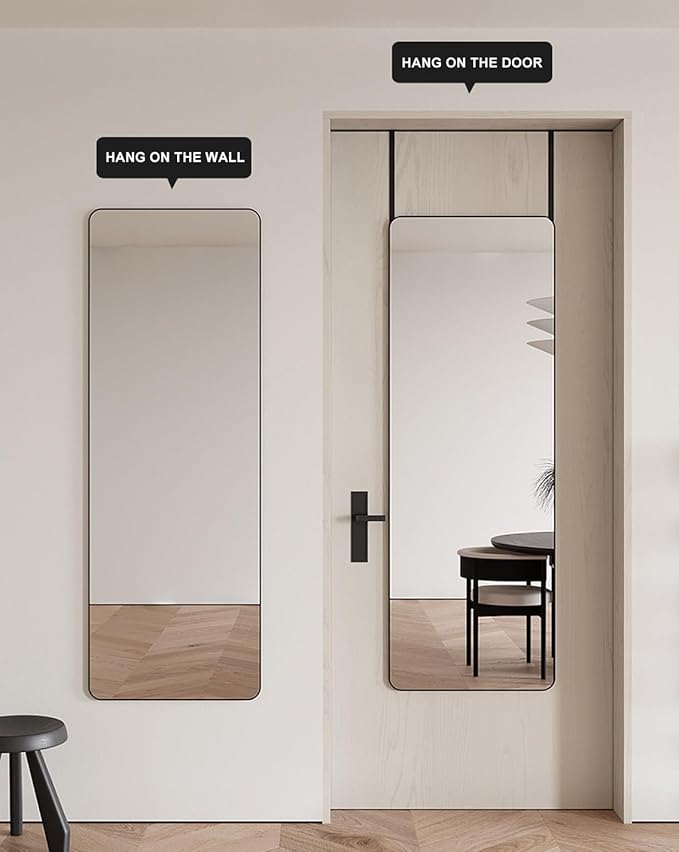 Hanging Door Classic Black - Mirror Shop