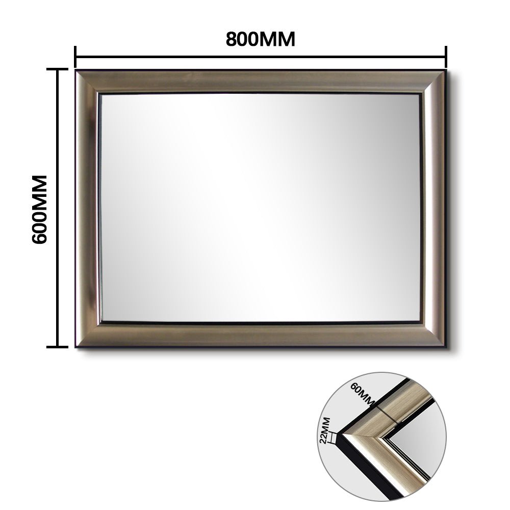 Sleek Silver Border Bathroom Mirror - Mirror Shop