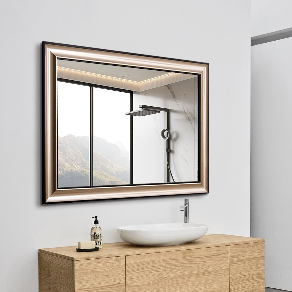 Sleek Silver Border Bathroom Mirror - Mirror Shop