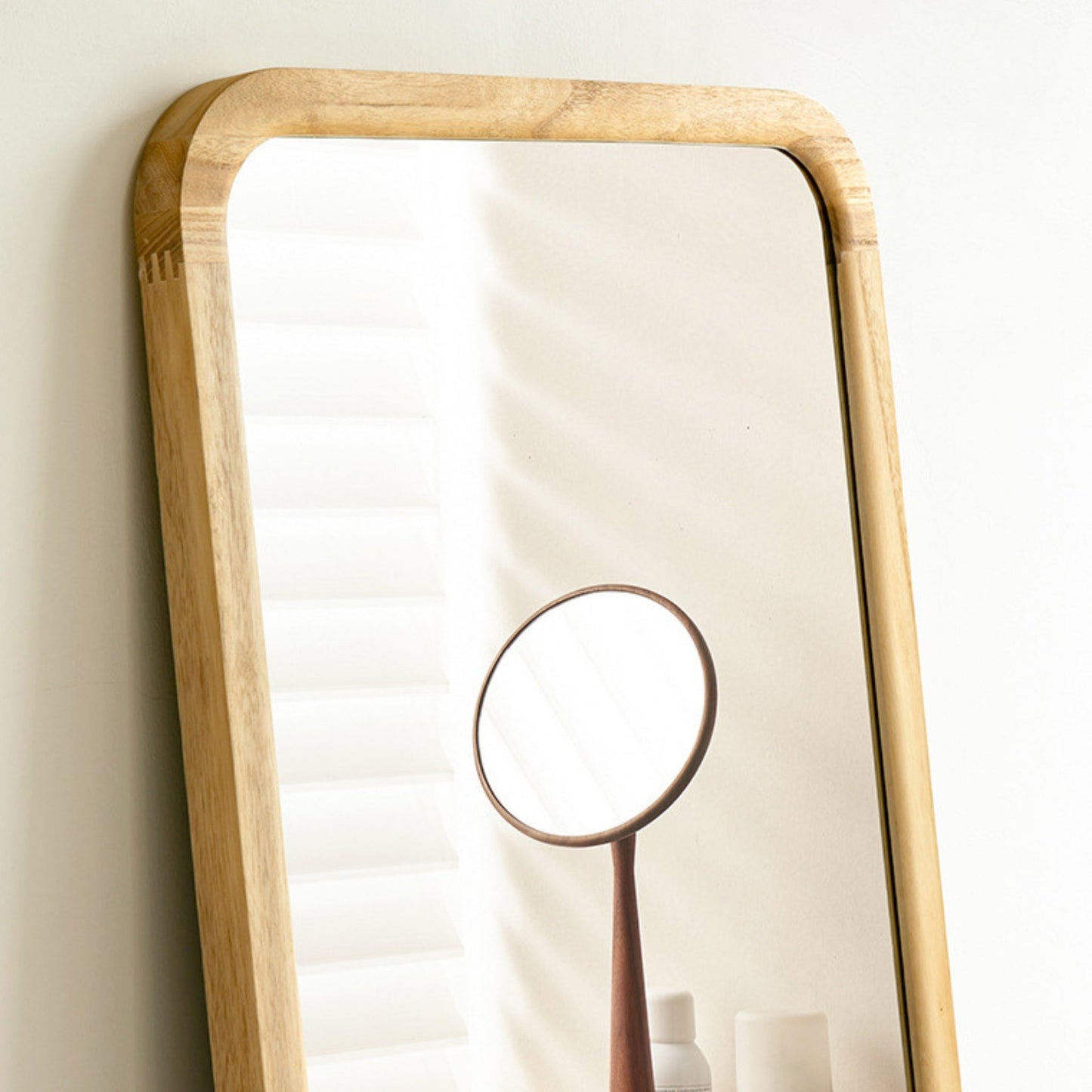 Solid Wood Mirror with Black Panel Classic - Mirror Shop