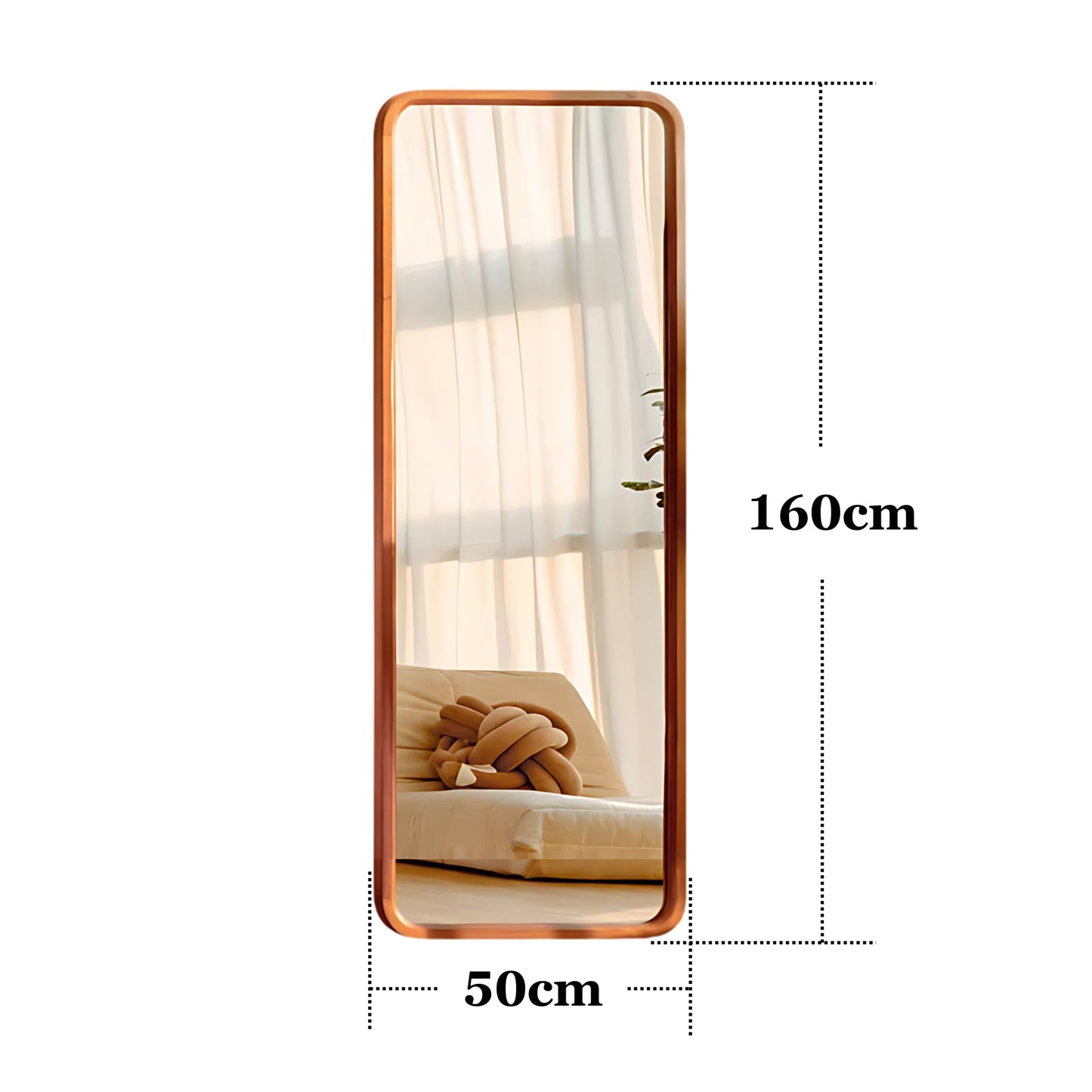 Solid Wood Mirror with Black Panel Classic - Mirror Shop